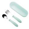 1 Set Cutlery Set Eco-friendly Heat Resistant Food Grade Comfortable To Grip K Spoon Kit Students