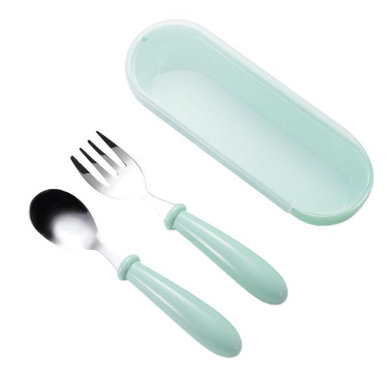 1 Set Cutlery Set Eco-friendly Heat Resistant Food Grade Comfortable To Grip K Spoon Kit Students