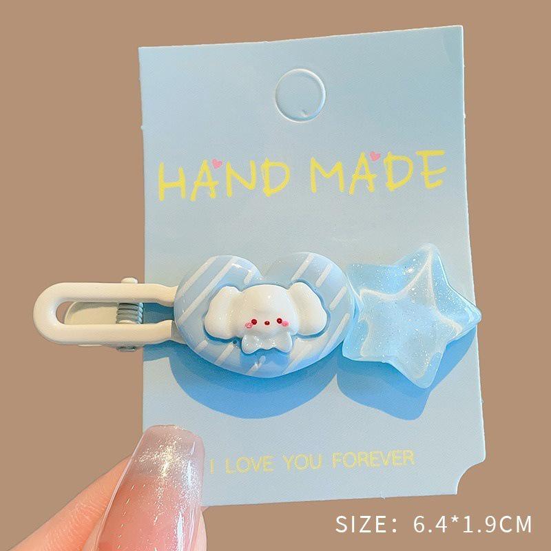 

Рожева шпилька для волосся «Дофамін»: Безшовна кругла шпилька Y2K - Мила маленька бічна заколка для чубчика для жінок