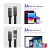 ENKAY HAT PRINCE 4-in-1 1.2m Magnetic 60W Fast Charging Cable USB/Type-C/Lightning Nylon Braided Charging Data Cord