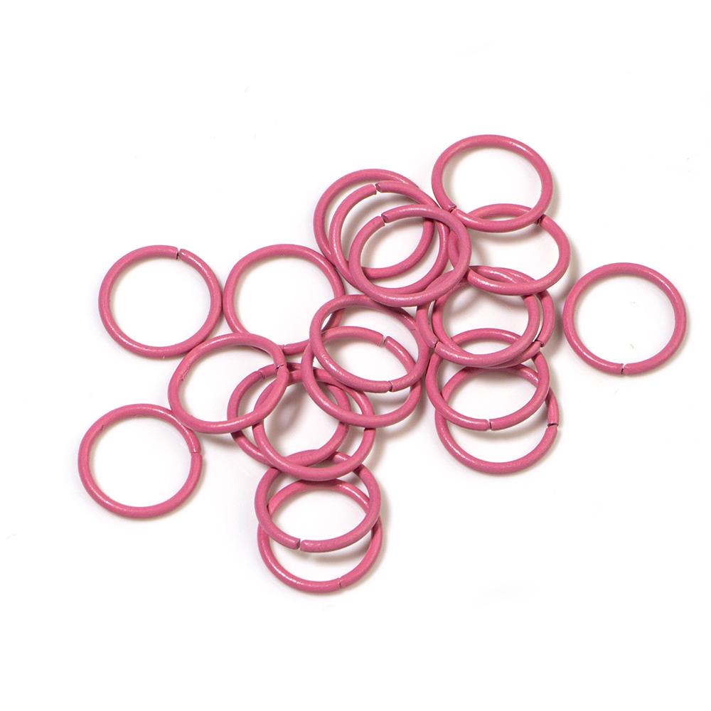 

50Pcs/Lot 10mm Color Closed Single Loop Wire Diameter 1mm For Making Handmade Iron Ring Jewelry Beaded Bracelet Accessories розовый
