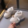 Children's sports shoes 2025 spring and autumn boys' dad shoes girl baby cartoon shoes girls college style white shoes