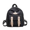 Stylish And Waterproof Nylon Backpack For Girls With Trendy Color Block Design