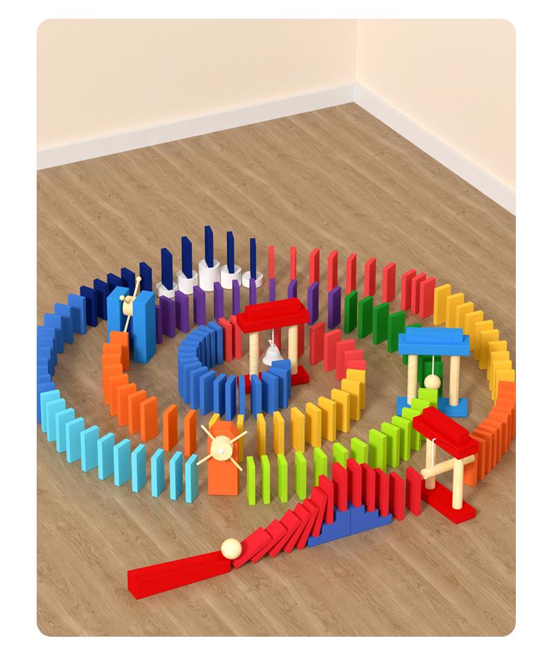 Pädagogische Domino-Bausteine für Kinder und Erwachsene - Perfekt für Wettbewerbe und Geschenke