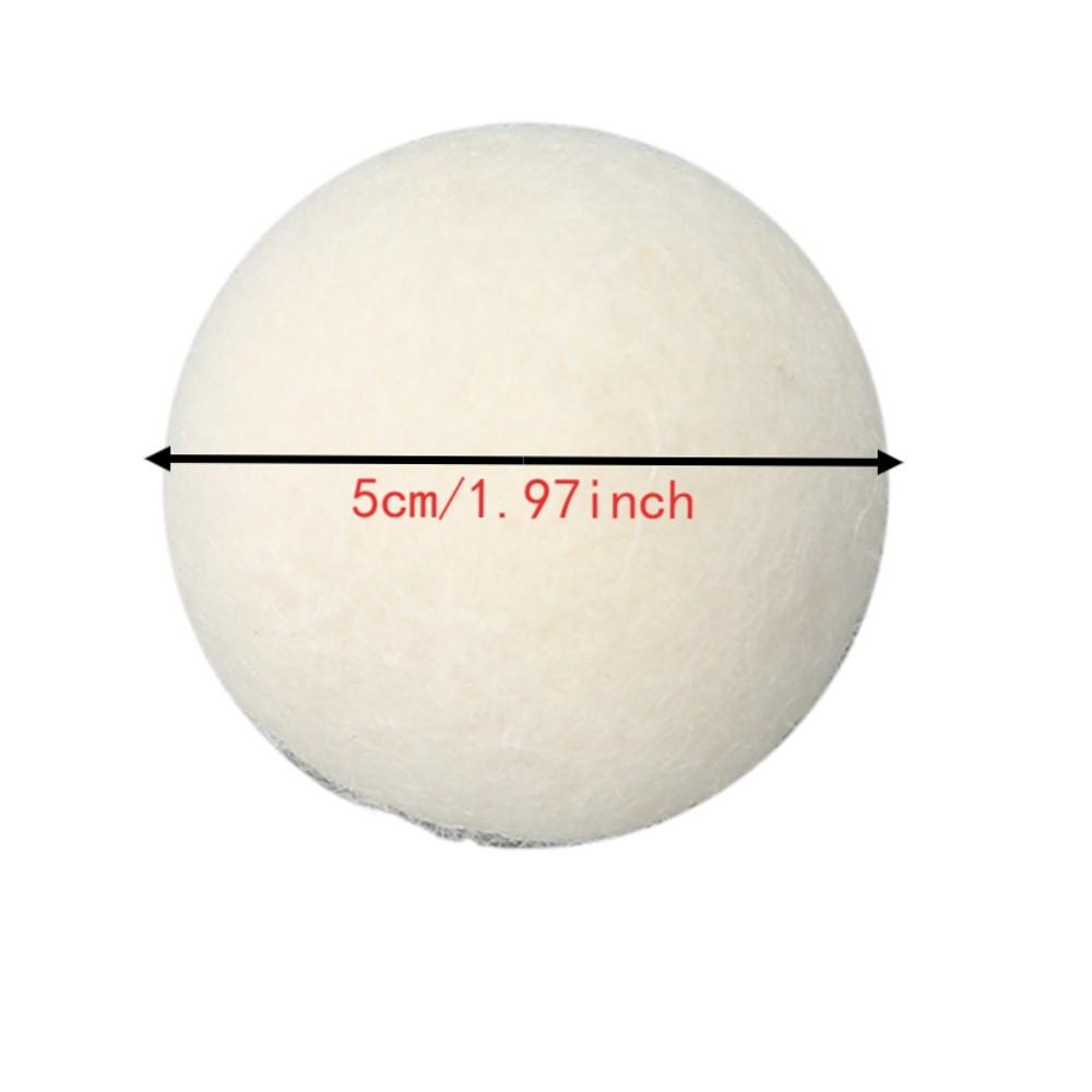 6pcs 4cm/1.6in Diameter Laundry Wool Balls Natural Fabric Softener Balls  For Drying Machine