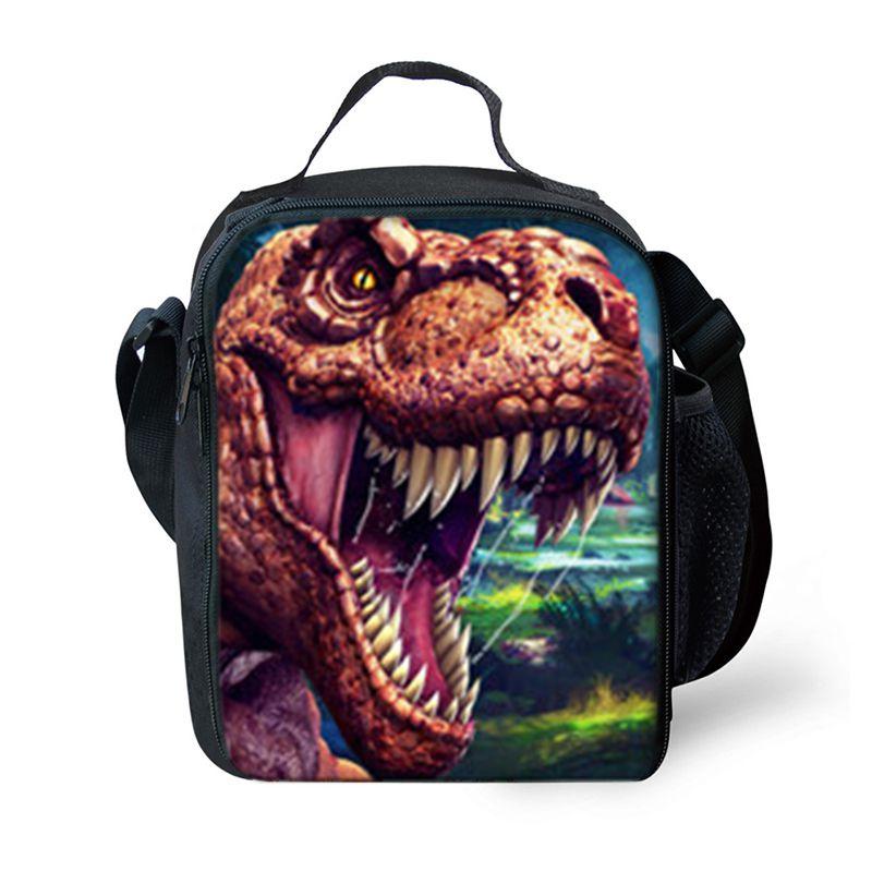 Jurassic World Dinosaur Lunch Bag Insulated Thermal Cooler For Students And Picnics
