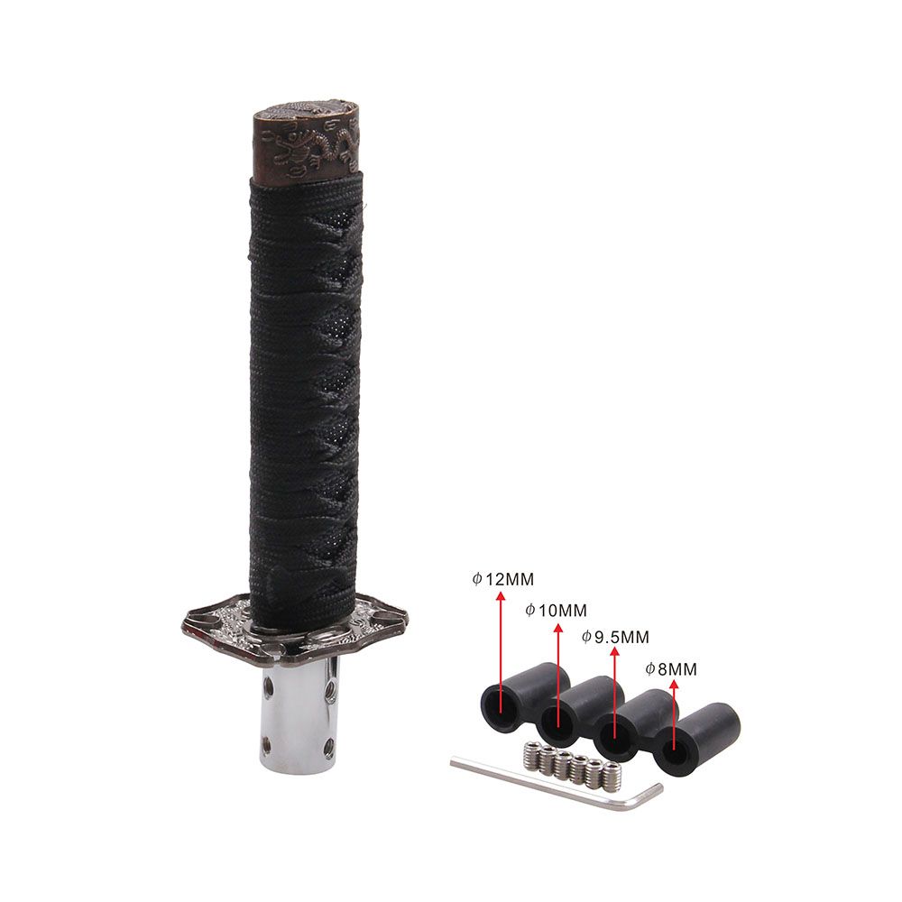 

Timeless Universal Samurai Sword Gear Shift Knob Featuring Stunning Black And Red Design AllBlack