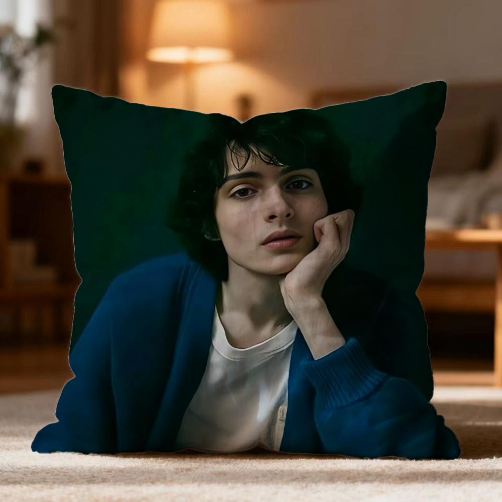 Moderne F-FFinn Wolfhard Kissenhülle Weich Waschbar Kissenbezug Mehrere Szenen für Sofa Bett Reise Bürogebrauch
