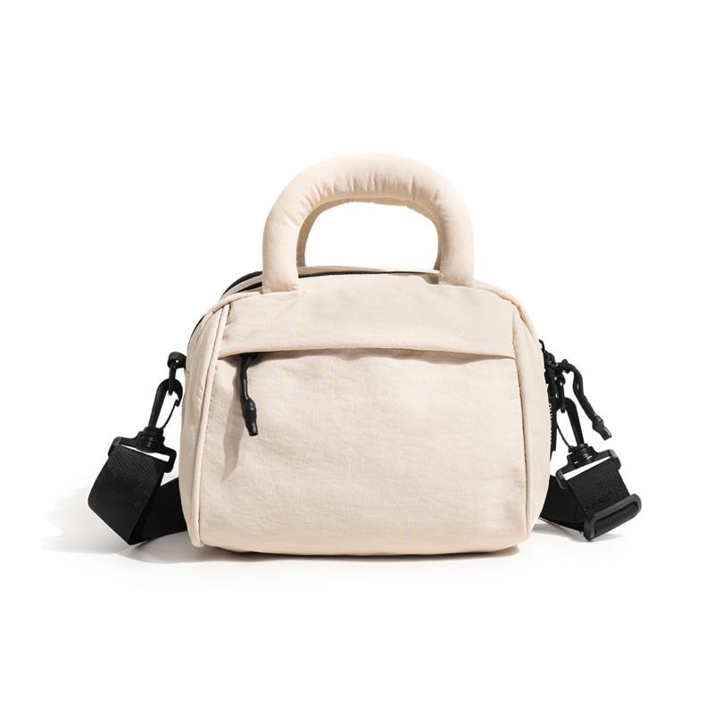 Handbag Large Capacity Commuter Men s And Women s Lightweight Shoulder Bag бежевый