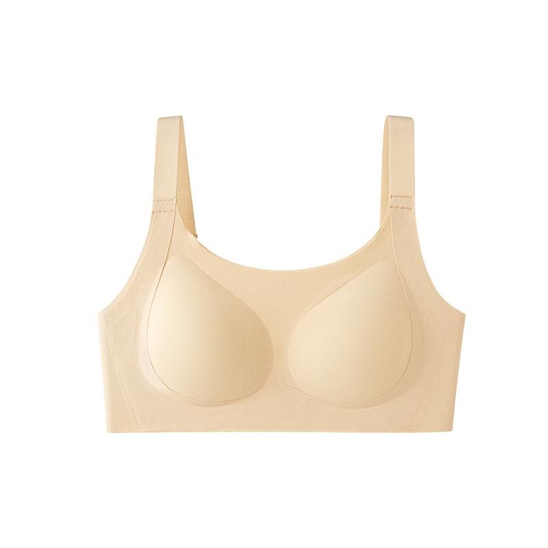 Seamless Sport Push-Up Anti-Sagging Bra with Breathable Fixed Cups
