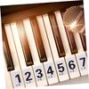 Piano Keyboard Adhesive Stickers 88 Key Piano Number Stickers Keyboard Piano Decals Removable Piano Keyboard Note Labelsfor Learning