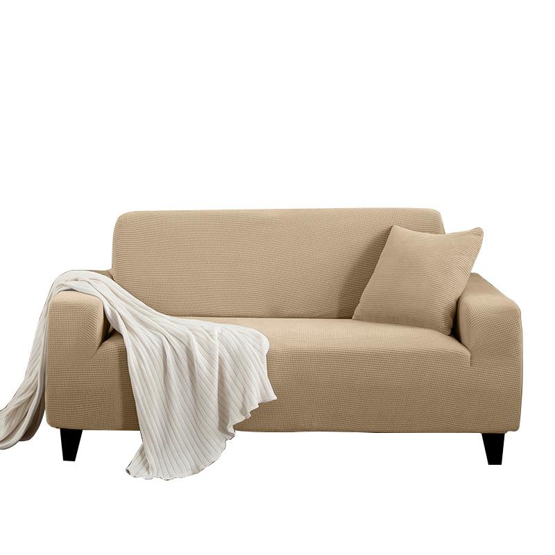 Polarfleece Sofabezüge für Wohnzimmer Sesselbezug Karomuster L-Form Ecksofabezug Couchüberwurf für Zuhause 1/2/3/4 Sitzer