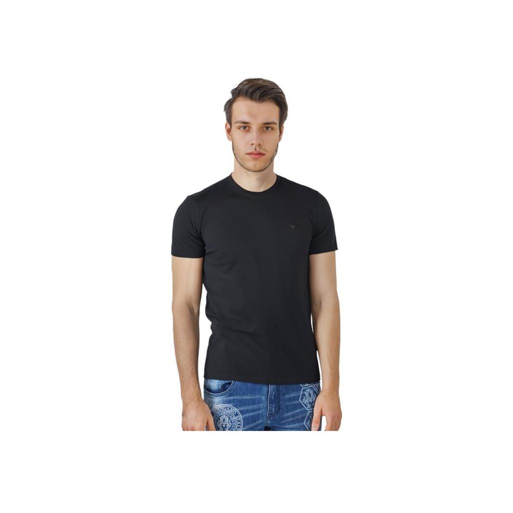 Emporio Armani Short Sleeve Round Neck T-Shirt Men Tops Black 8N1T80-1J0AZ-0999