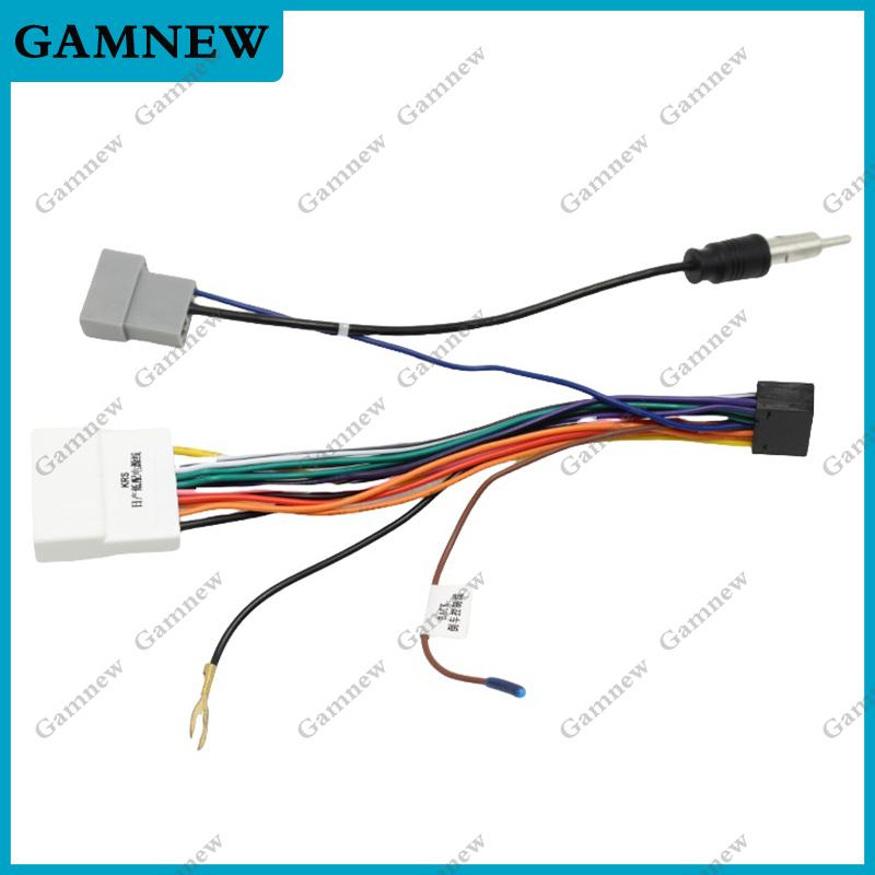 Gamnew 16Pin Car stereo Wire Harness For Nissan low configuration vehicle cables
