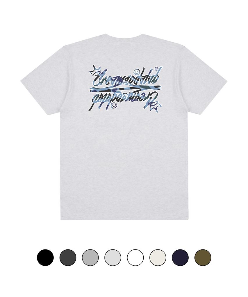 CREAM SODA LAB Camo Logo Short Sleeve T-Shirt (Type B)