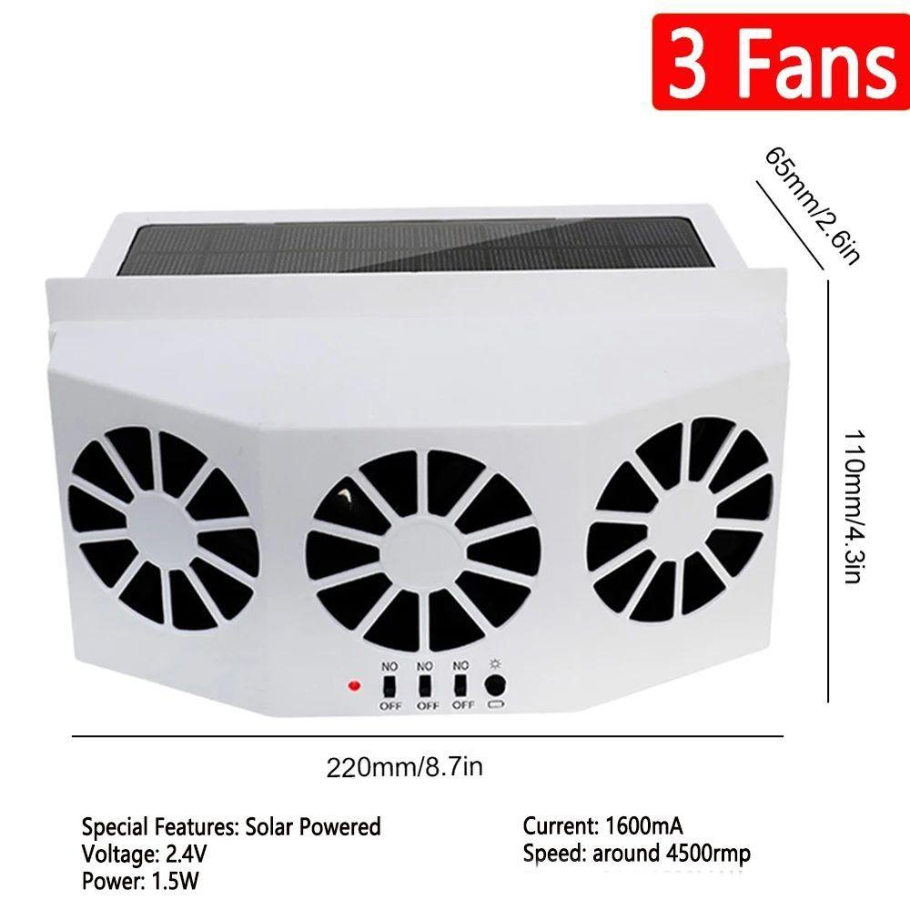 Exhaust Function Solar Powered Car Fan Solar Powered Cooling Fan Car Exhaust Fan  Vehicle Cooling