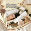 Cartoonmuster Niedliche Hütte Handtasche Mädchen Große Kapazität Kosmetik-Organizer Tragbare Handheld Reise-Toilettentasche