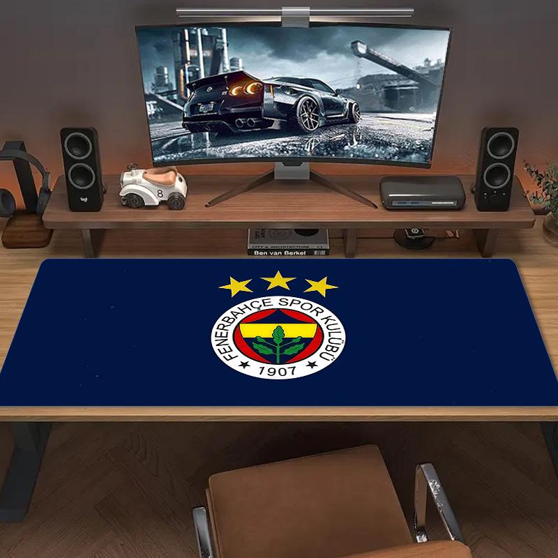 Fenerbahçe Spor Kulübü Large Size Mouse Pad Large Gaming Table Cushion Non-slip Laptop Tablet Big Mousepad XXL Mat Mini PC Playmat With Lock Edge