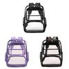 Pvc Clear School Backpack With Multiple Pockets Waterproof Design For Students