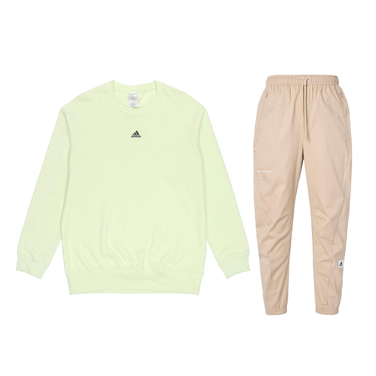 

Adidas Solid Color Pullover Long Sleeve Sweatshirt And Pants Set Men Sweatshirt Set HE4352+IP4990 M
