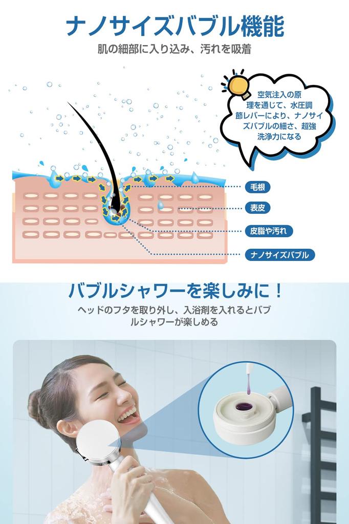 Eaimiu Shower Head Ultimate Improved Water Chlorine 3 Stage Disassembled High Water Low Water Shower Water Volume and Water Pressure Water Stop At