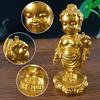Gold Lucky Prince Buddha Statue Sculpture Feng Shui Home Garden Decoration Sakyamuni Buddha Figurines Landscape Ornament
