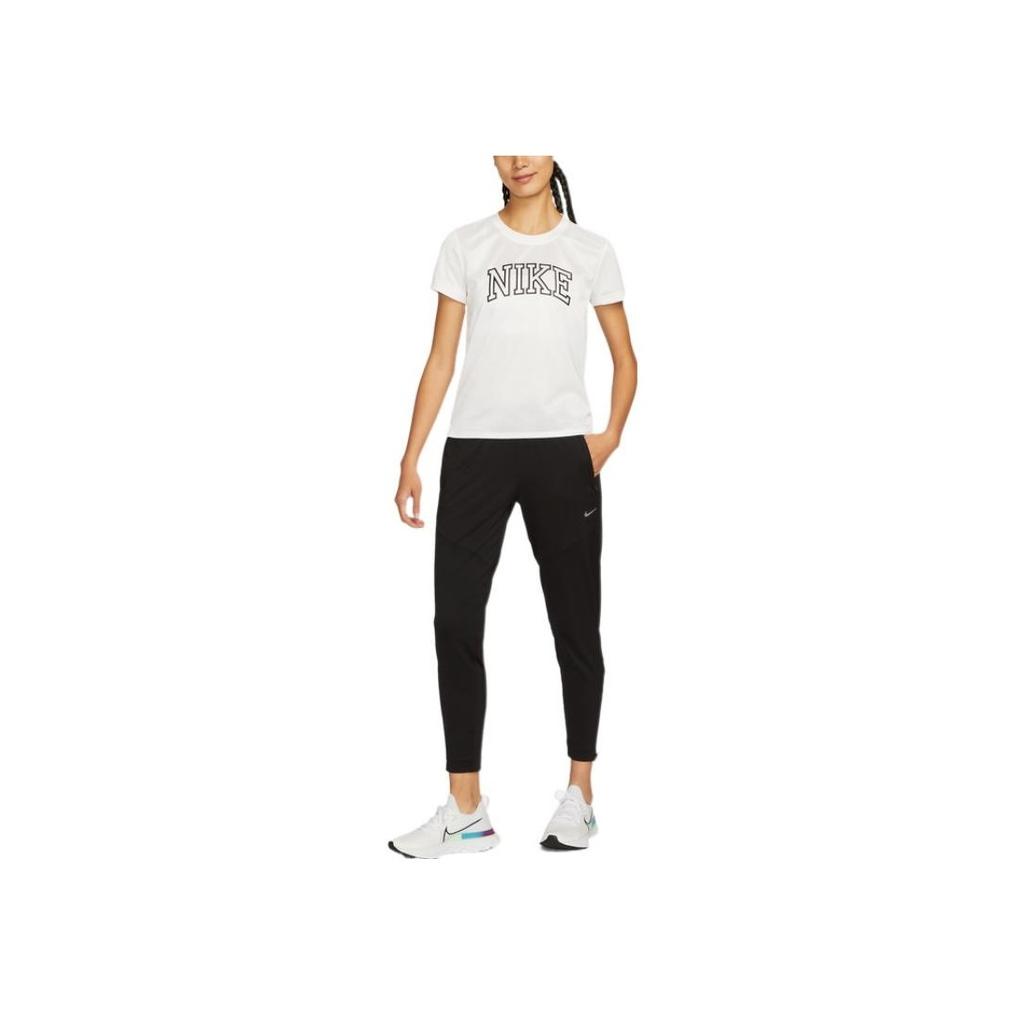 Nike Dri-FIT Essential Solid Logo Quick-Dry Knitted Sports Pants Women Pants Black DX1046-010