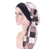 New fashion printed flowers women inner hijabs caps muslim head scarf turban bonnet ready to wear ladies wrap under hijab cap
