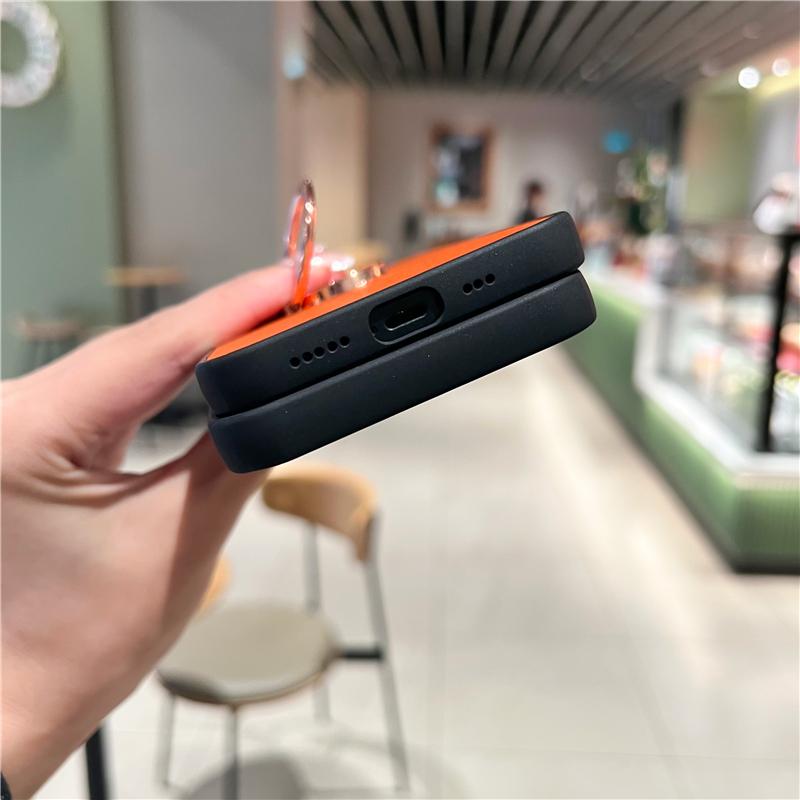 Luxusní kožené pouzdro s držákem na prsten pro Samsung Galaxy S23 S22 S21 S20 A23 A33 A53 A12 A51 Redmi Note 11 iPhone 14 13 12 11 Pro Max měkký kryt