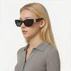 Dior Occhiali da sole quadrati oversize con decorazione logo da donna neri MISSS1FXR_10A0