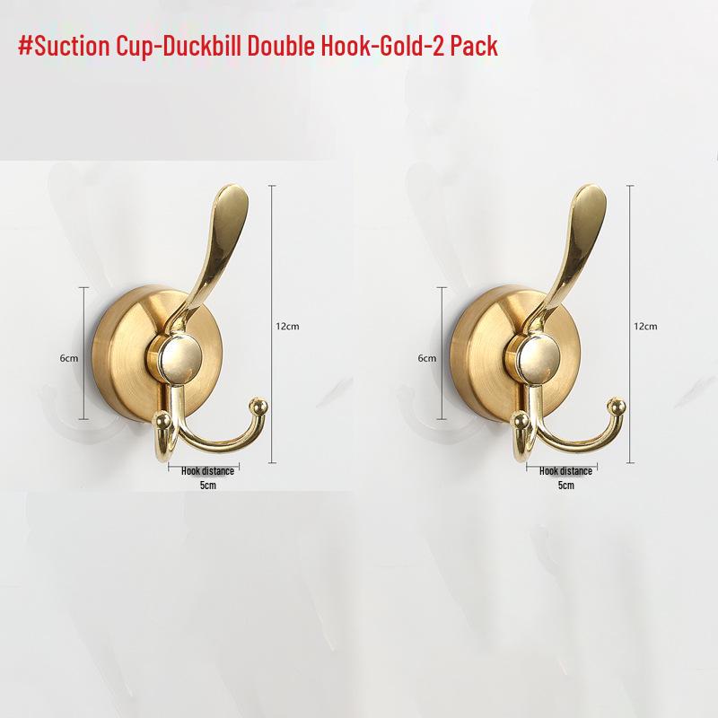 Stainless Steel Traceless Vacuum Suction Cup Hook for Kitchen and Bathroom Towels