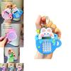 Cute Blue Star Bunny Calculator Keychain Soft Rubber Adorable Gift For All Occasions