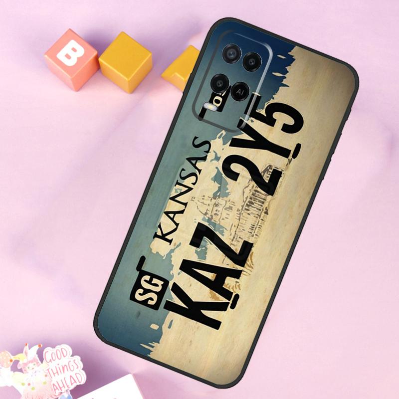 Supernatural License Plate For OPPO A54S A57S A53S A58 A78 A98 A16 A76 A96 A54 A74 A94 A17 A77 A5 A9 A15 A52 A72 Case