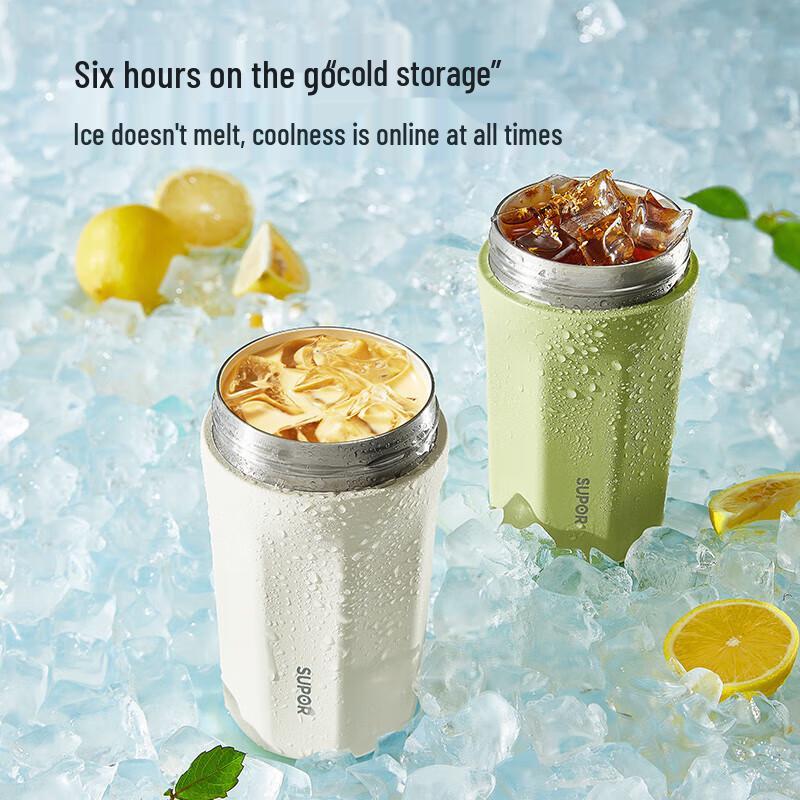 SUPOR 450mL One-Lid Two-Way Insulated Tumbler