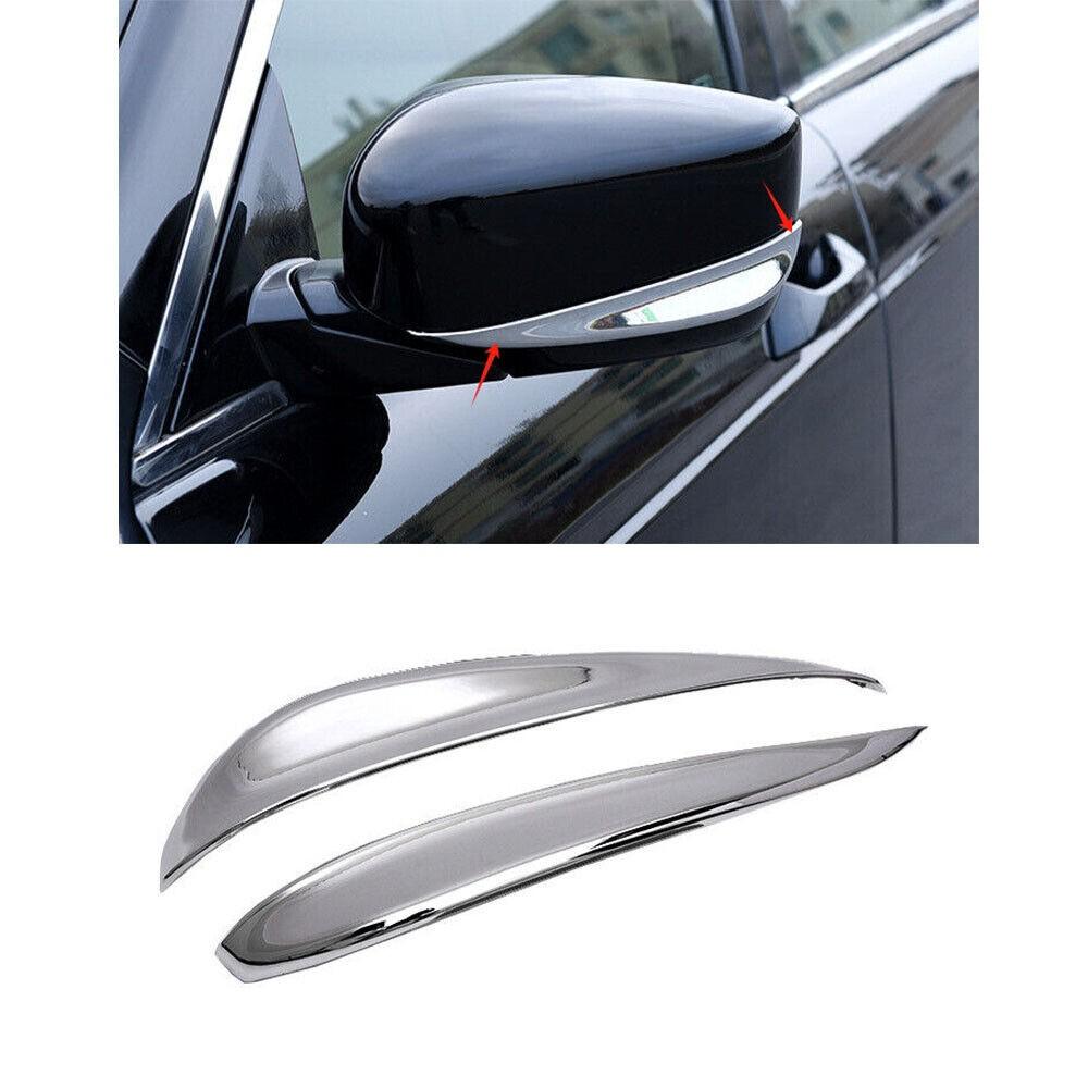ABS Chrome Exterior Rear View Mirror Strip Trim For Honda Accord 8th 2008-2013