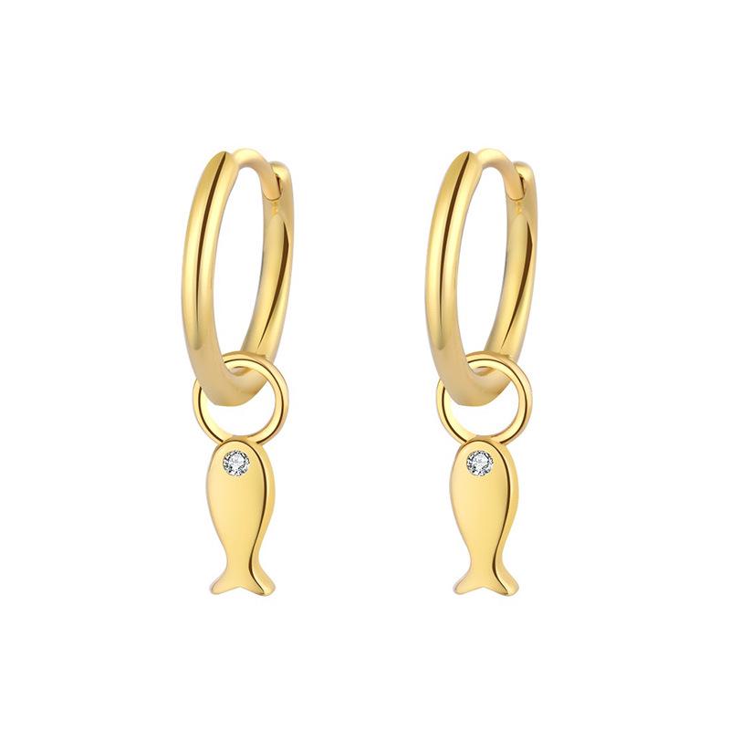 S925 Silver Needle Geometric Star, Moon, Lightning, and Sunflower Trendy Earrings