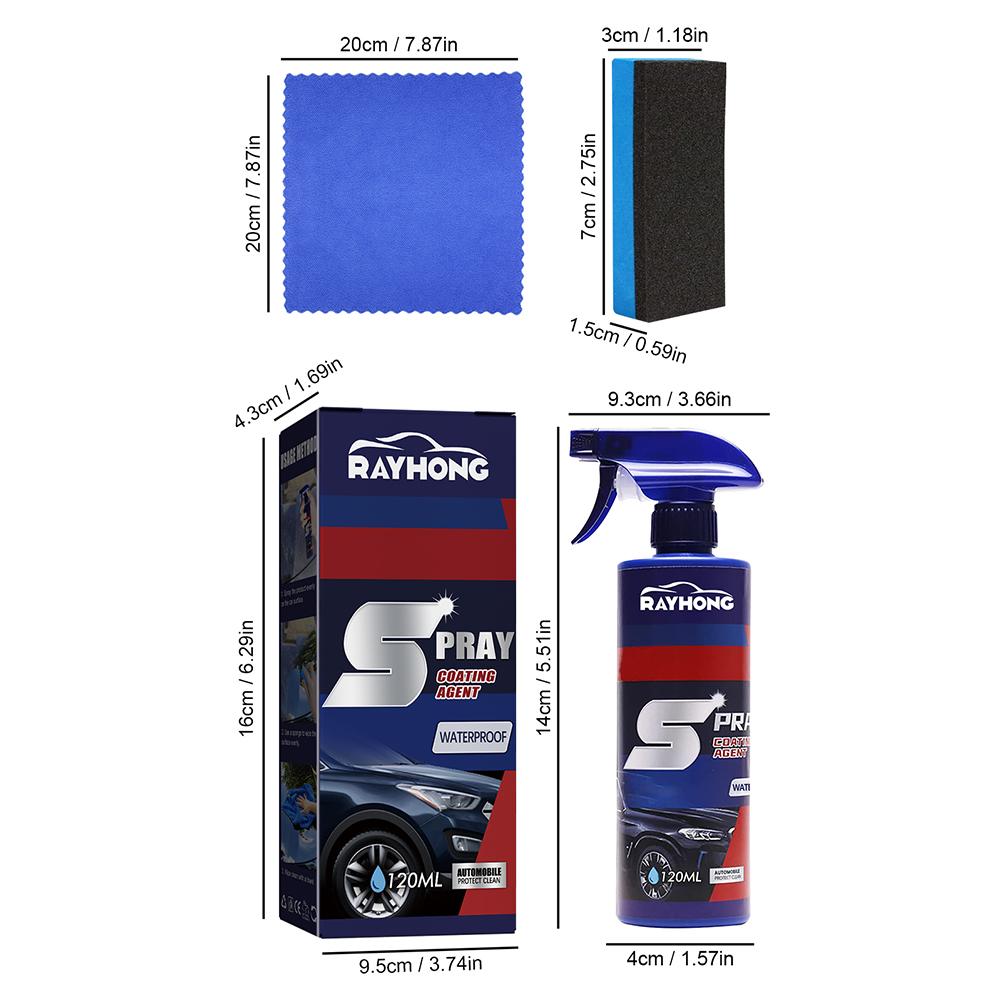 

3 In 1 Car Ceramic Coating Spray Nano Repair Spray Dirt Stain Hydrophobic Wax Polish Paint Care Car Scratch Remover Repair Tools