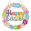 Wooden Welcome Door Sign Pendant Colorful Happy Easter Wall Decor  Party Favors