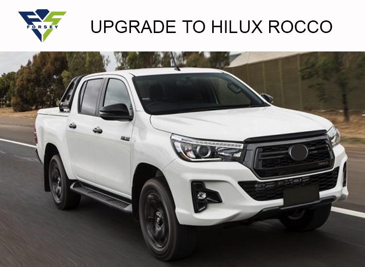 Fit for Hilux Rocco 2016+ Car Grille & Front Bumper Kit with Fender Flares & Underbody Protection
