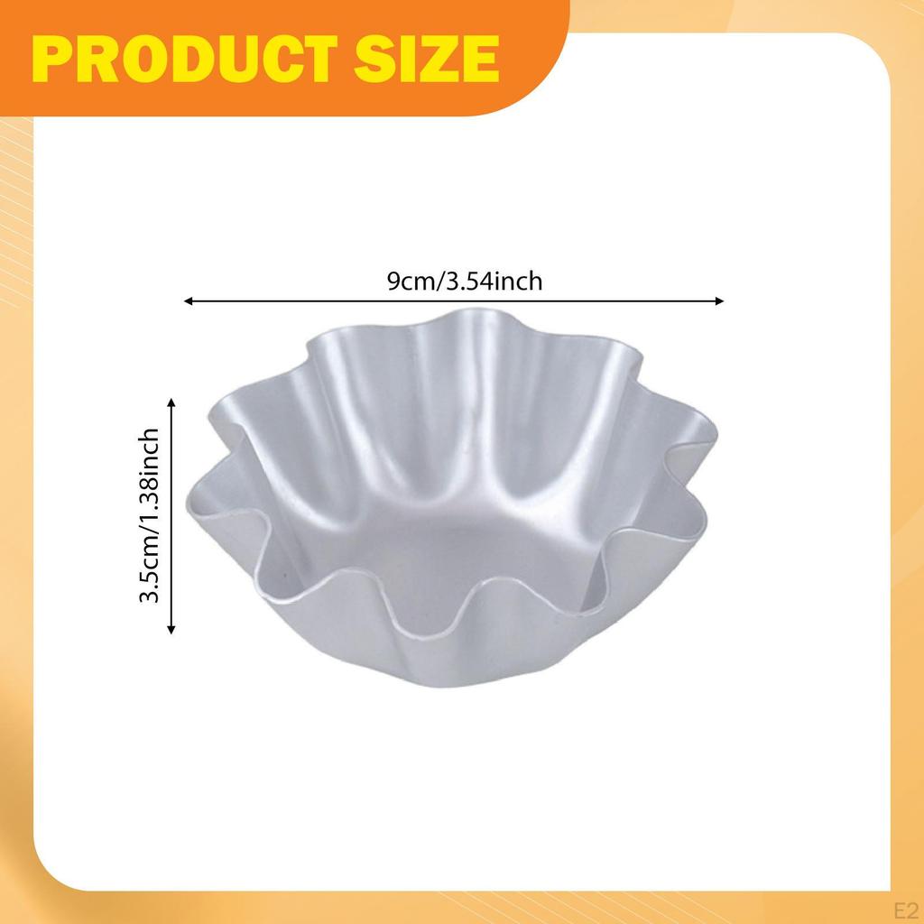5x Formičky na vaječné tartaletky Pečicí pánve na dezerty Sušenky Malé koláče Tartaletky