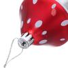 20Pcs Christmas Mushroom Ornaments Red Plastic Hanging Decor Xmas Tree Pendant Festival Tree Ornaments Party Favors