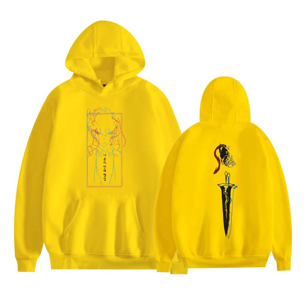 Fashion Unisex Casual Solo Leveling Cartoon Hoodies Sweatshirt Outdoor Sport Cosplay Pullovers Hoodie