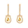 S925 Sterling Silver Earrings for Women Natural Crystal Stone Fashion Niche Girls Earrings Jewelry Gift