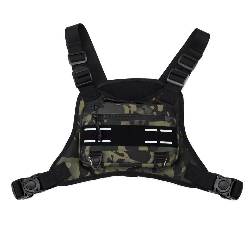 Pánská venkovní taktická vesta - Multifunkční náprsní taška pro trénink, běh a fitness
