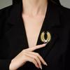 Elegant Wheat Ear Brooch, High-end Women's Light Luxury, High-end Pearl Brooch, Anti-glare Pin