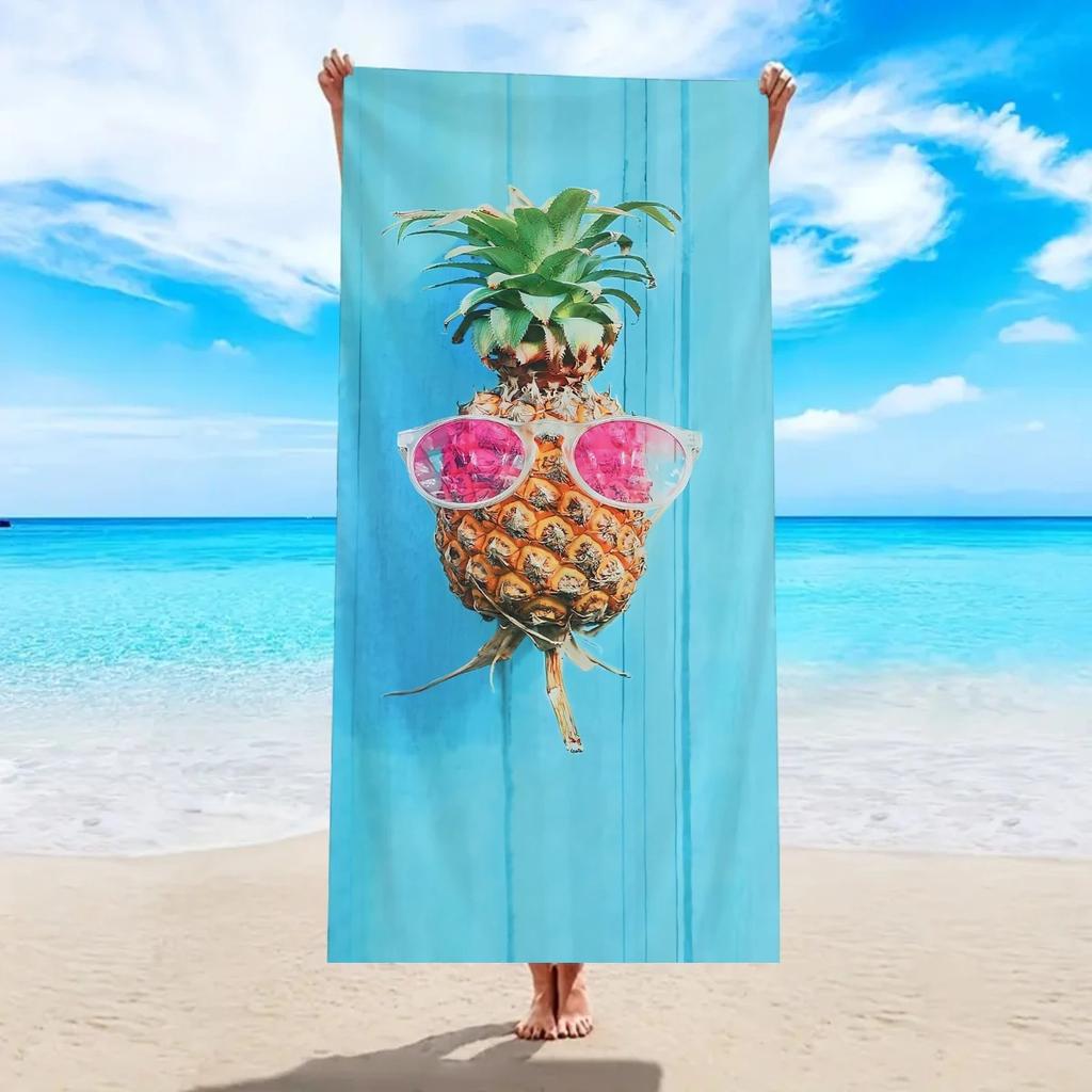 Large Leopard Print Beach Towel Sand Free Quick Dry Bath Towel Lightweight Travel Towel for Swimming Seaside Vacation Picnic