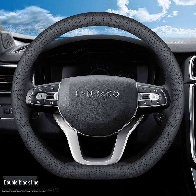 Lynk & Co Steering Wheel Cover - Genuine Leather for 08/06EMP/07EMP/01/02/03/05/06/09 Models