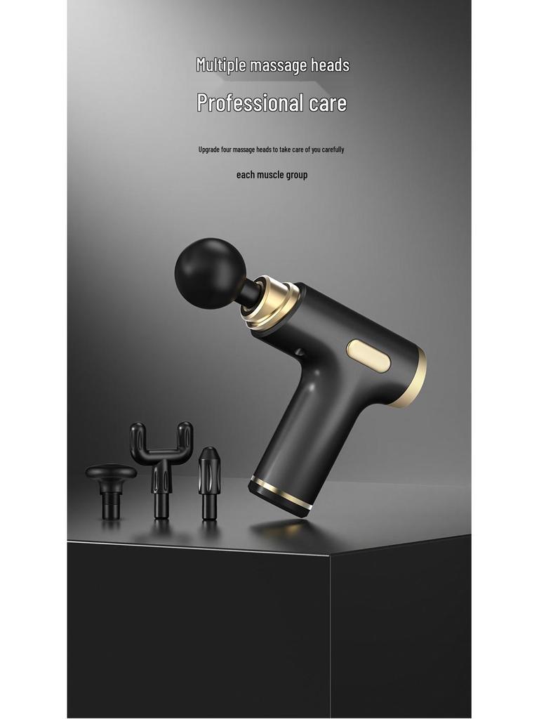 Compact Silent Massage Gun: Powerful, Low-Noise, Long-Lasting Battery with High-Frequency Vibration