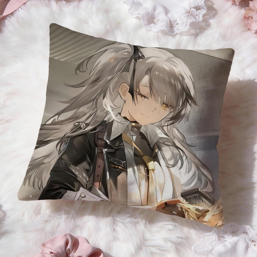 Girls Frontline Cushion Cover Premium Comfort Reversible Pillow Cove -Two in One Design for Any Room & Car Interior