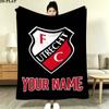Custom Name Fc Utrecht Print Flannel Blanket, High Quality Comfortable for All Seasons, Home Decor, Warmth and Comfort, Perfect for Christmas Gifts